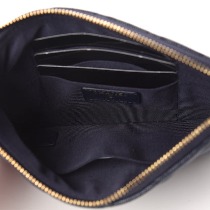 Chanel Caviar Quilted Cosmetic Case Navy 5 of 8