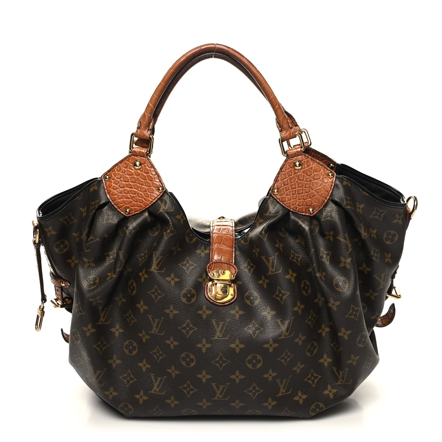 Monogram Alligator Trim Mahina XL