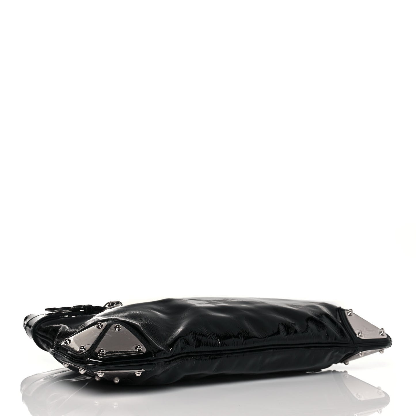 Patent Romy Medium Tote Black