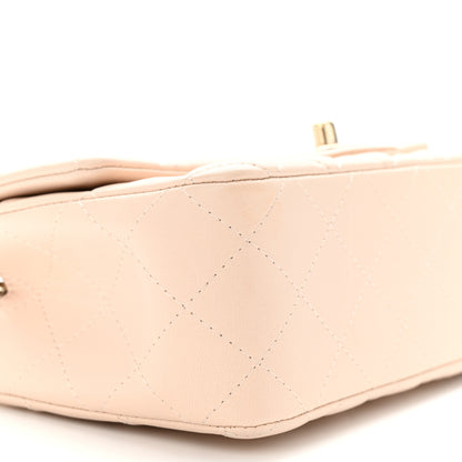 Chanel Lambskin Quilted Mini Rectangular Flap Light Beige 9 of 11
