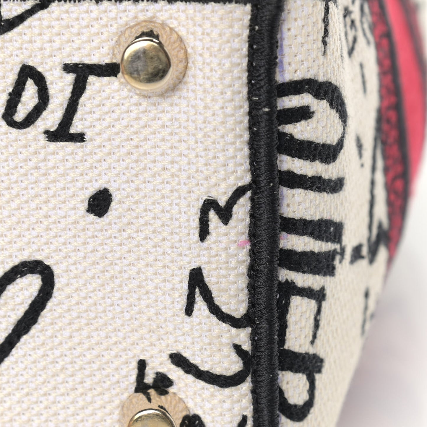 Canvas Medium DiorAmour Graffiti Lady D-Lite Latte