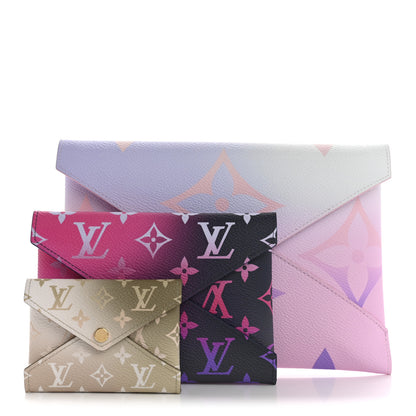 Louis Vuitton Monogram Giant Spring in the City Kirigami Pochette Set Sunrise Pastel Midnight Fuchsia Sunset Kaki 3 of 14