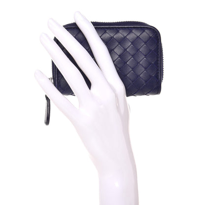 Bottega Veneta Nappa Intrecciato Zip Around Coin Purse Anemone 2 of 9