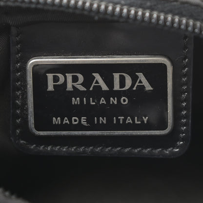 Prada Tessuto Nylon Saffiano Flat Messenger Bag Black 6 of 10
