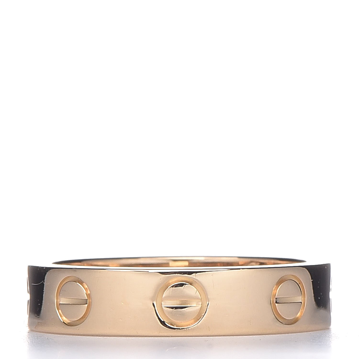 Cartier 18K Yellow Gold Diamond 4mm LOVE Wedding Band Ring 47 4 3 of 4