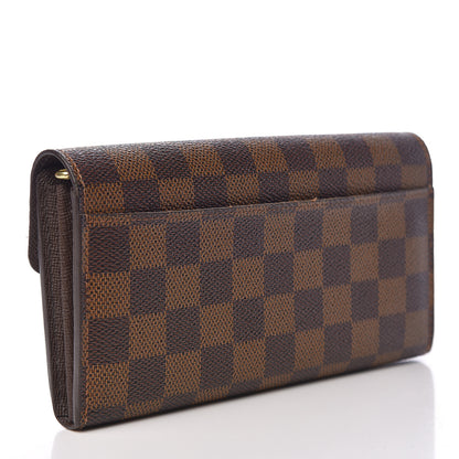 Louis Vuitton Damier Ebene Sarah Wallet NM 3 of 8