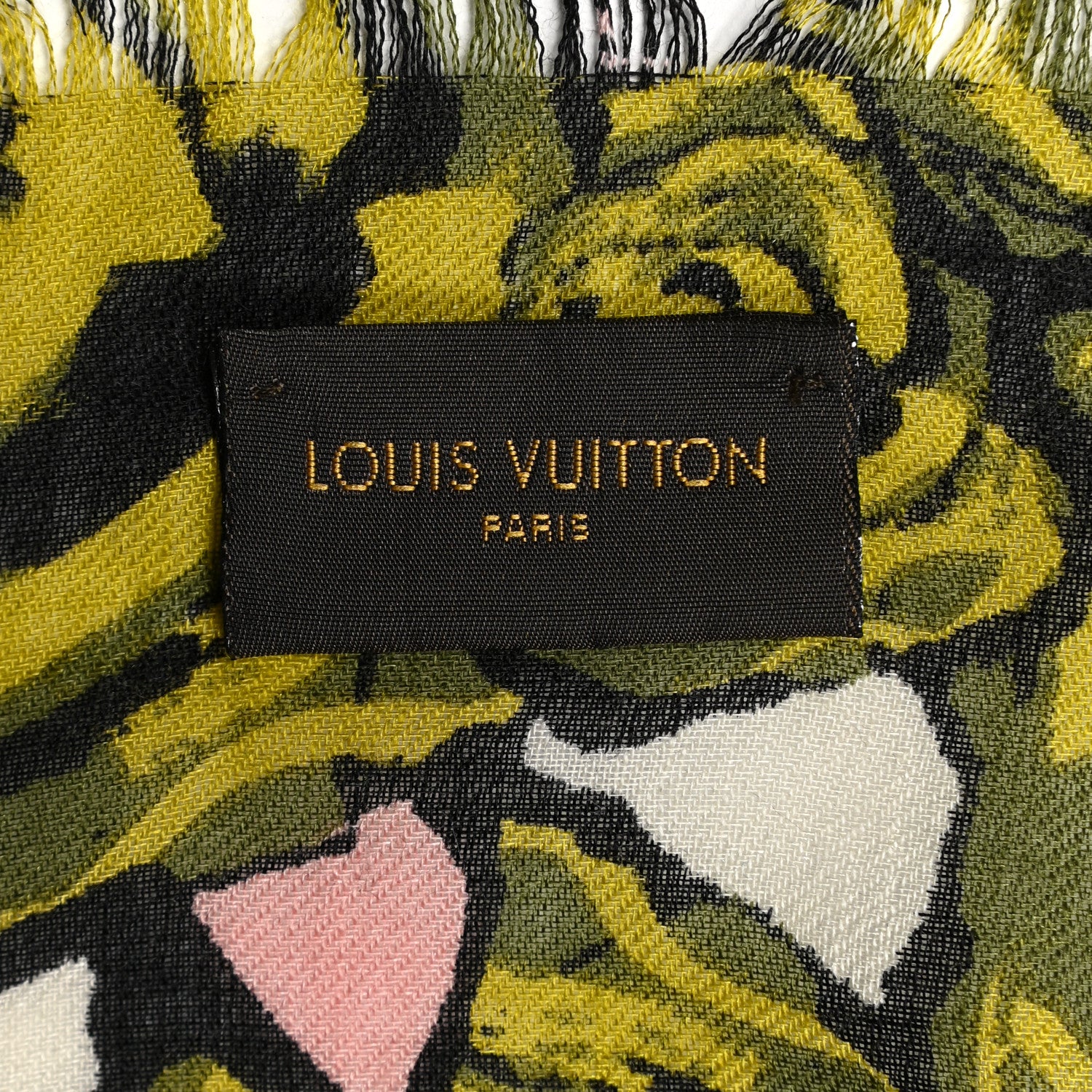 Louis Vuitton Wool Silk Cashmere Rock N Roses Stole 5 of 6