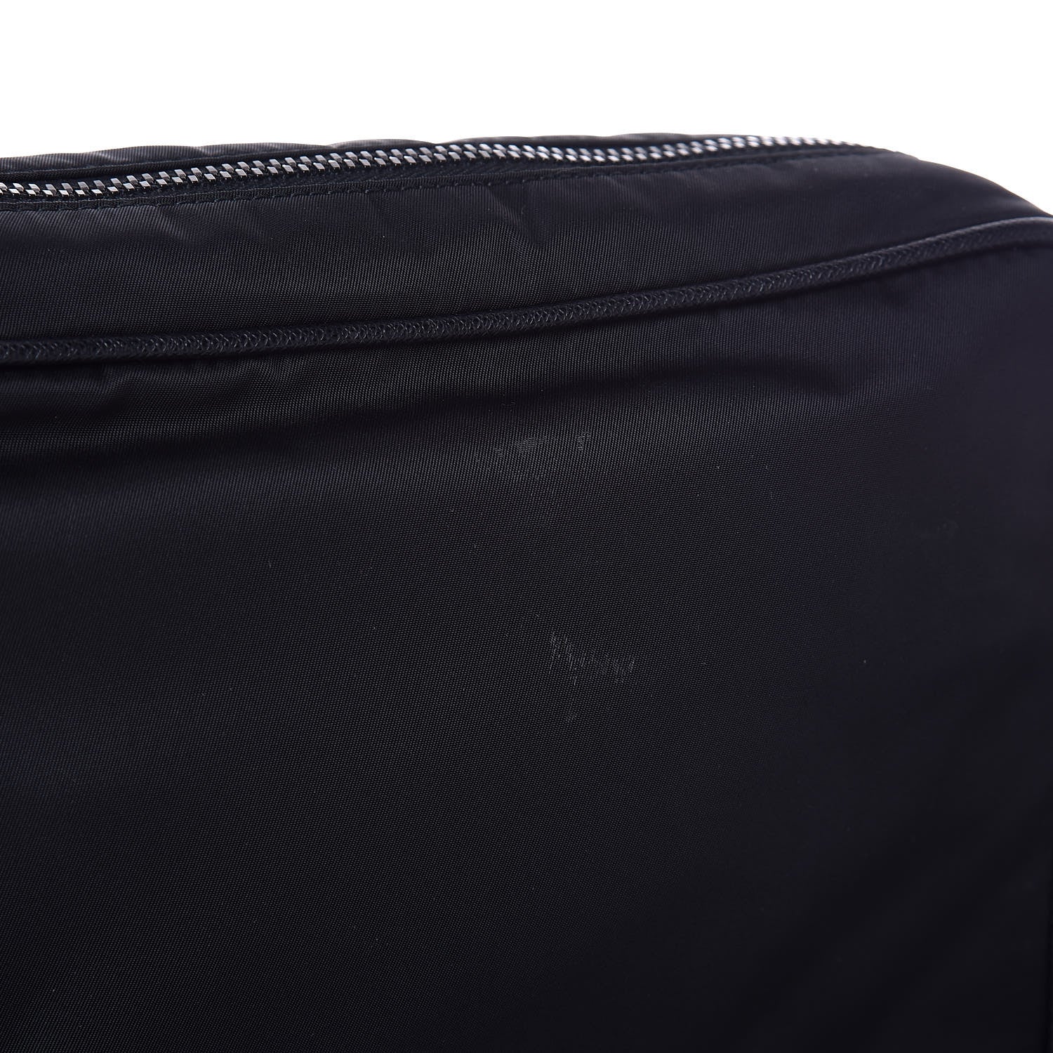 Prada Tessuto Nylon Saffiano Shoulder Bag Black 7 of 7