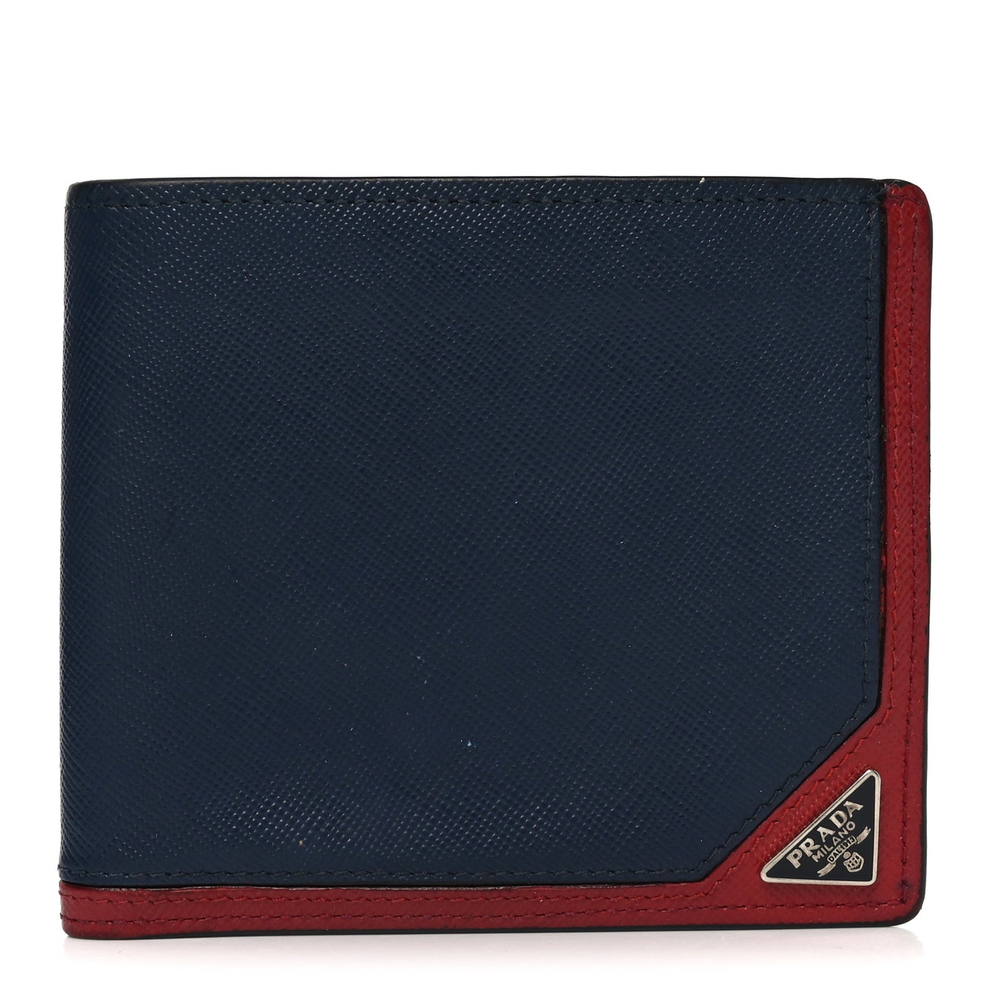 Saffiano Bi-Fold Wallet Baltico Fuoco