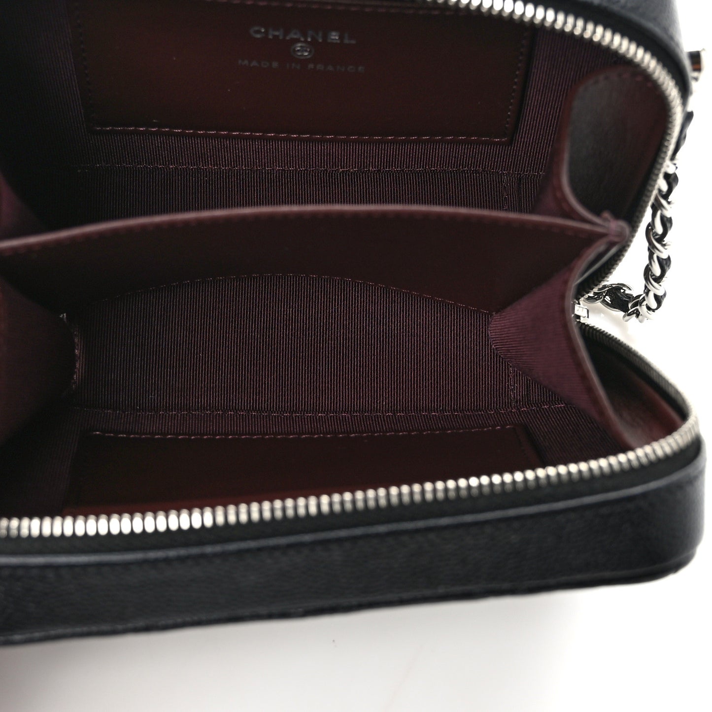 Caviar Quilted Camera Bag Black