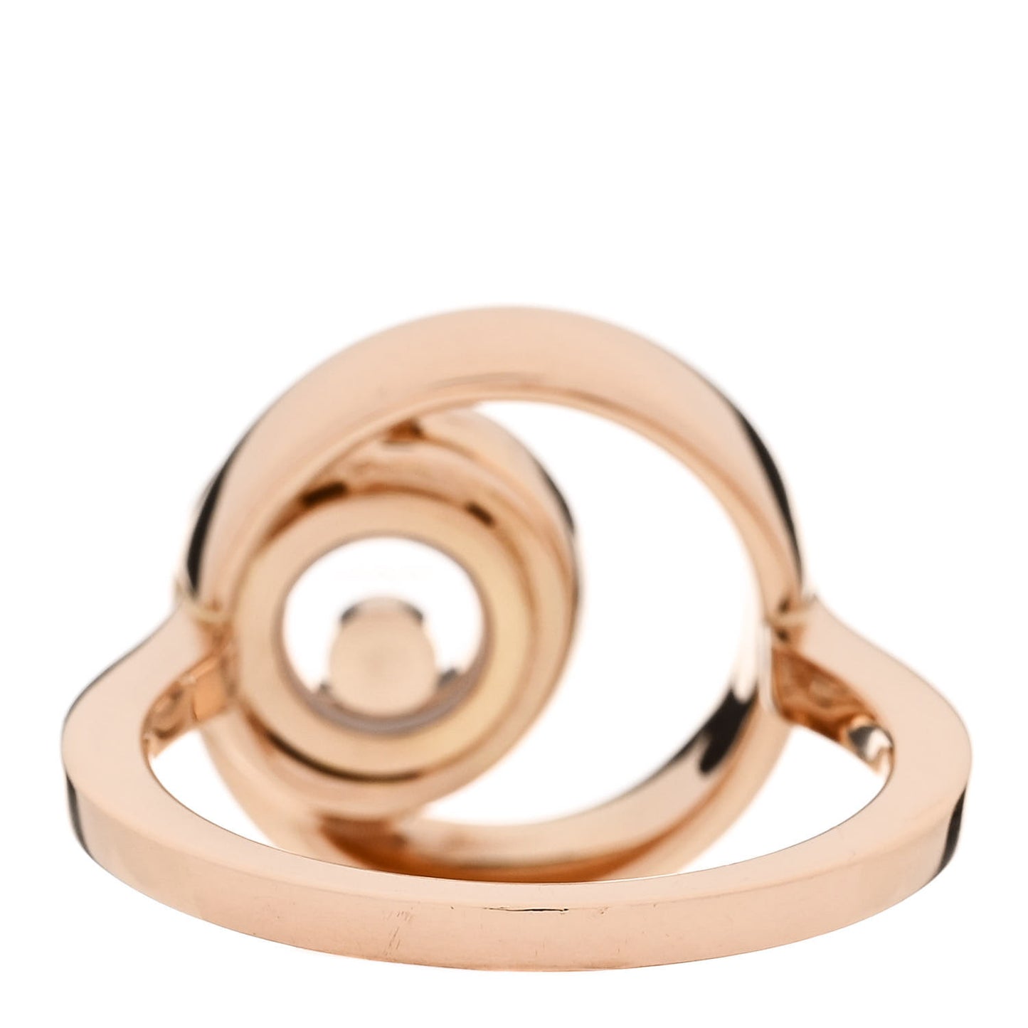 18K Rose Gold Diamond Happy Diamond Ring 54 7