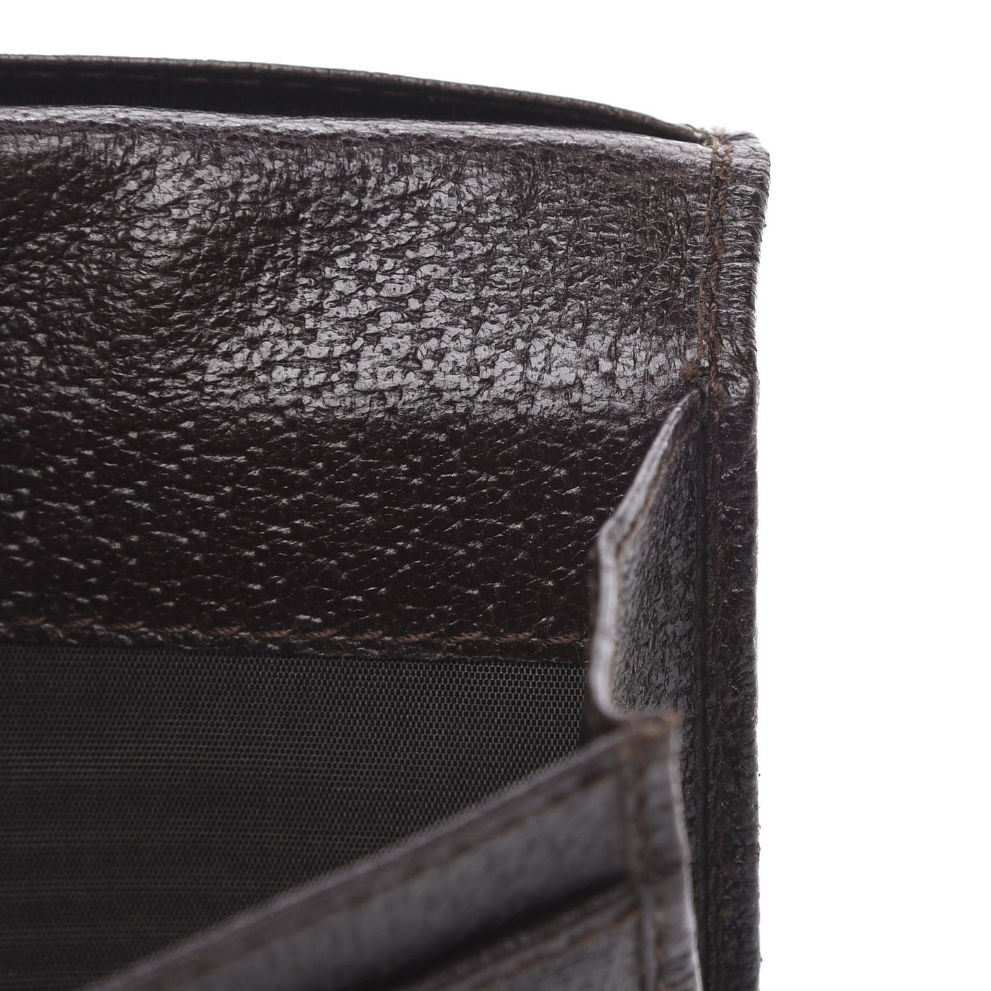 Monogram Calfskin Ladies Web Continental Wallet Beige Ebony Cocoa