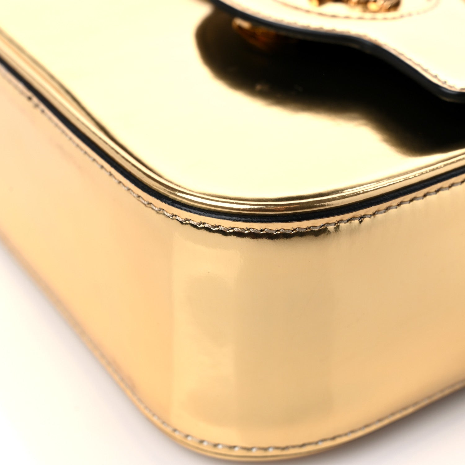 Versace Metallic Calfskin Mini La Medusa Bag Gold 9 of 12