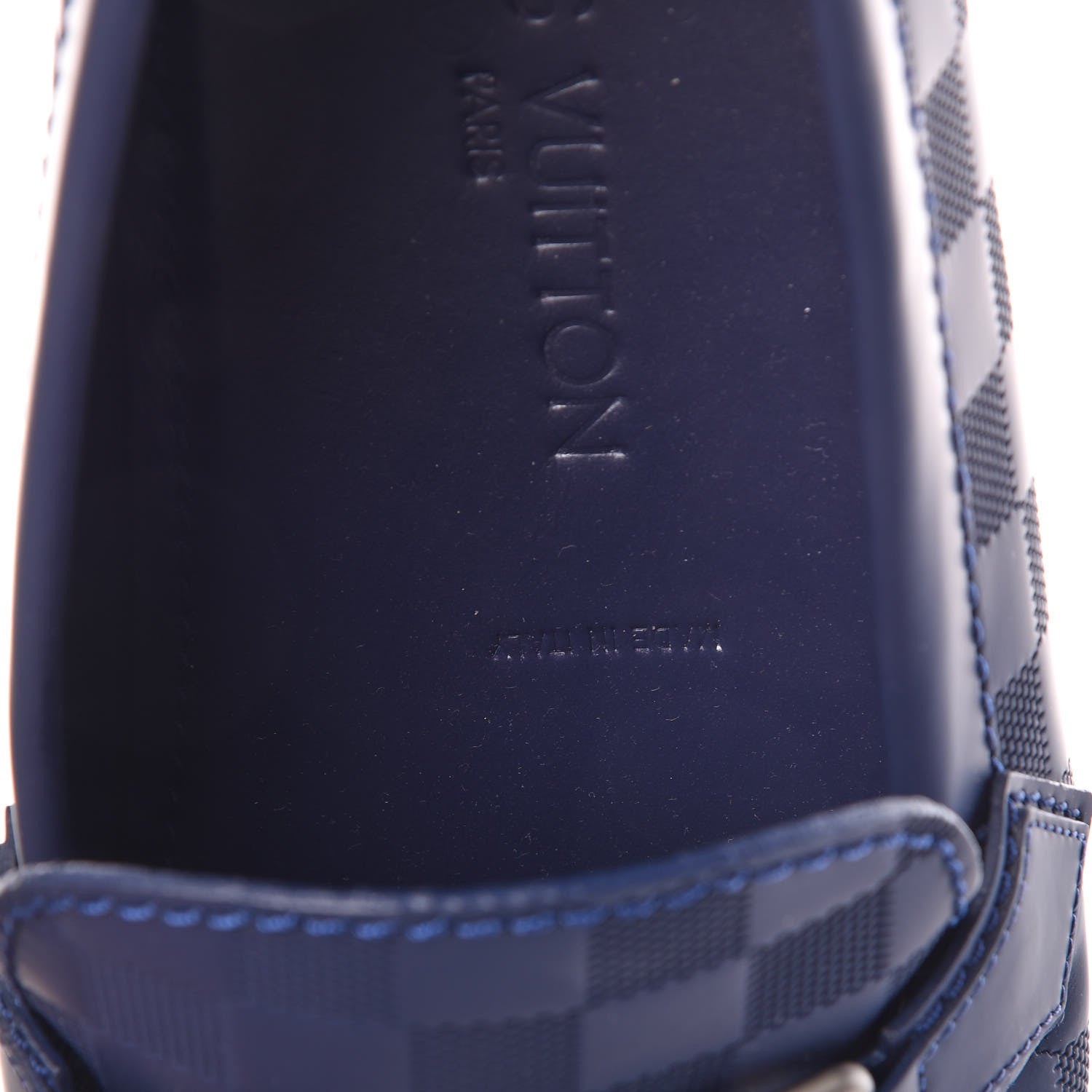 Louis Vuitton Damier Infini Mens Hockenheim Moccasin Loafers 10.5 Cosmos 6 of 8