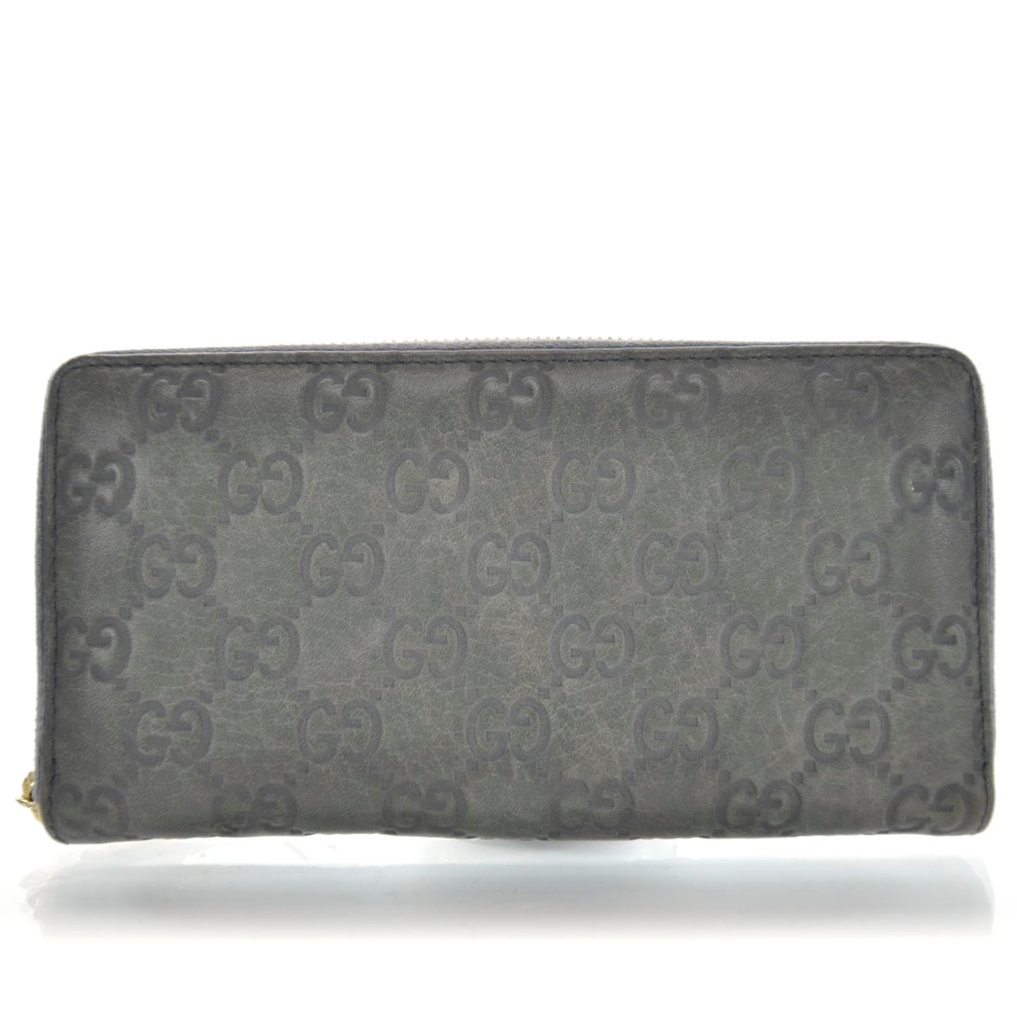 Guccissima Zip Around Wallet Gray