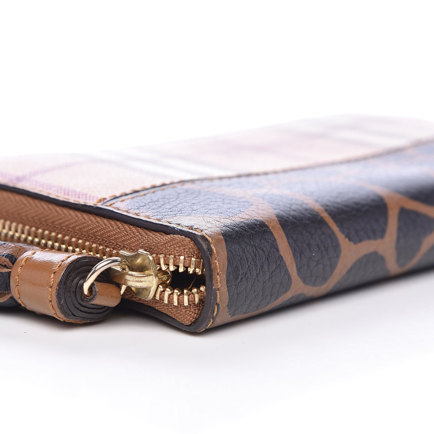 Haymarket Check Large Ziggy Animal Zip Around Wallet
