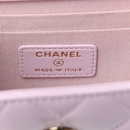 Chanel Lambskin Quilted Mini Trendy CC Clutch With Chain Light Pink 6 of 11