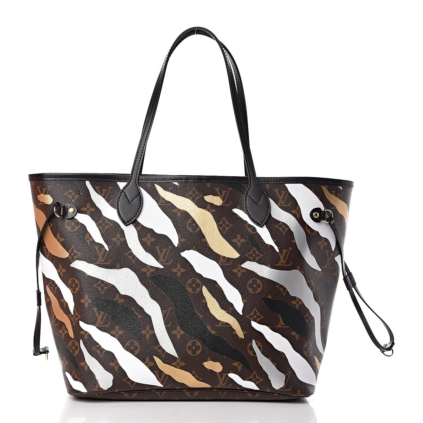 X LOL Monogram Neverfull MM Gold Silver