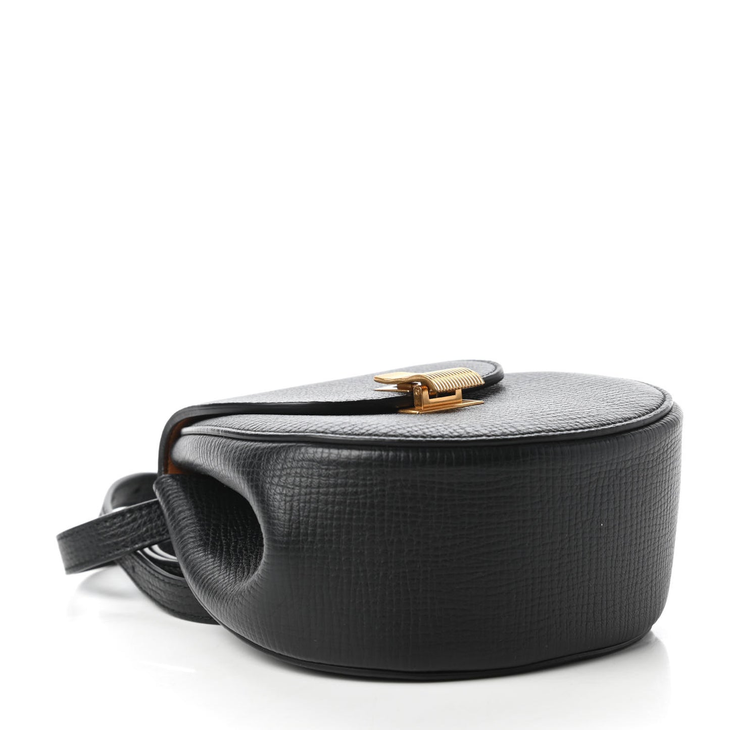 Palmellato Calfskin Rounded Belt Bag Black