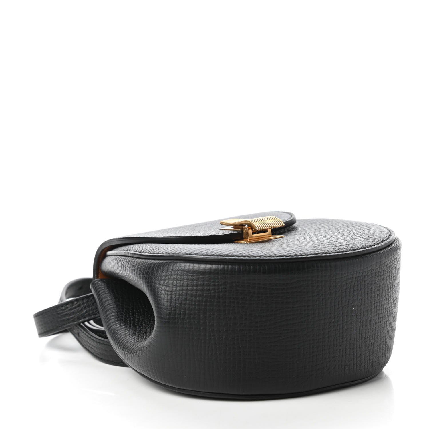 Bottega Veneta Palmellato Calfskin Rounded Belt Bag Black 4 of 9