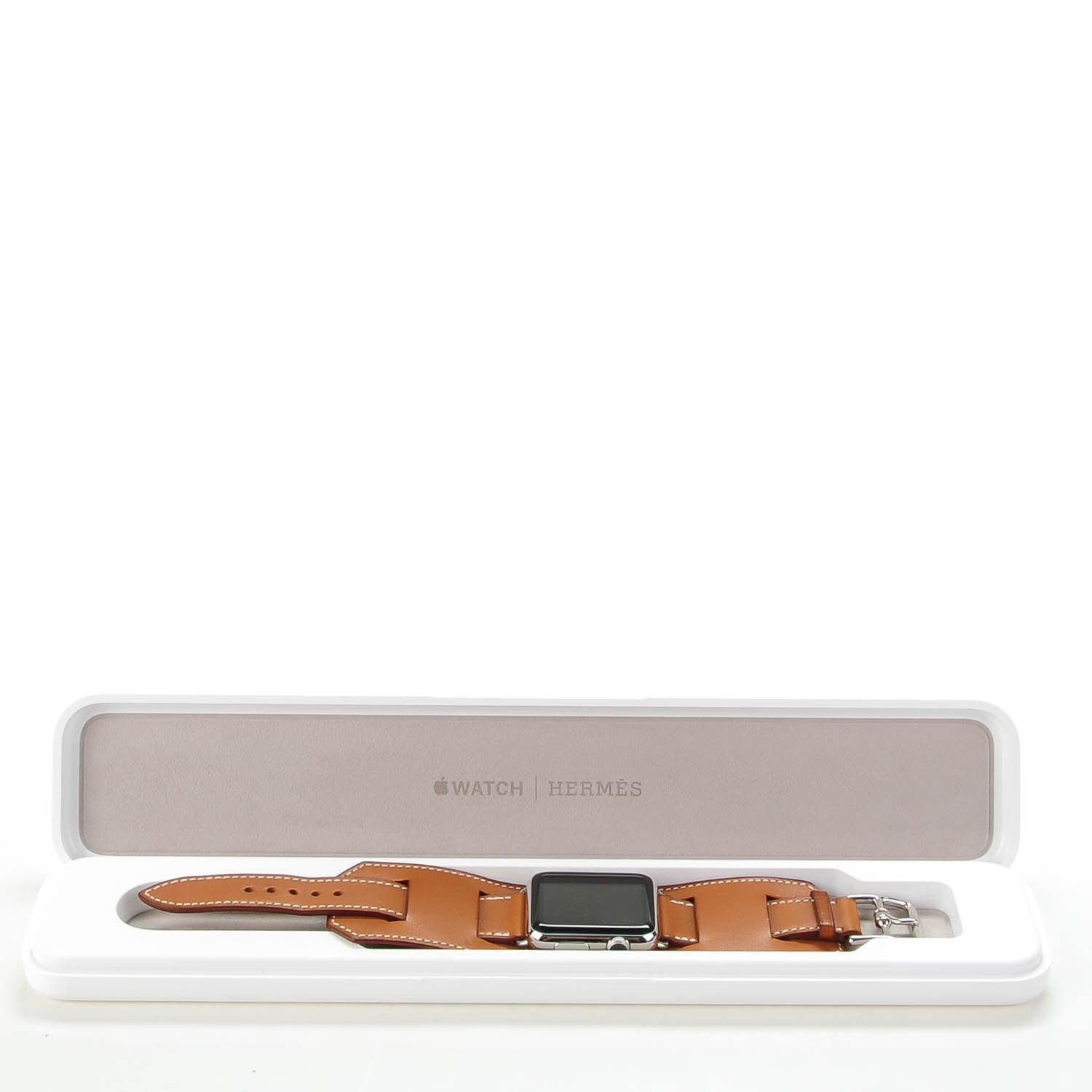 Hermes Barenia 42mm Apple Watch Cuff Fauve 8 of 8