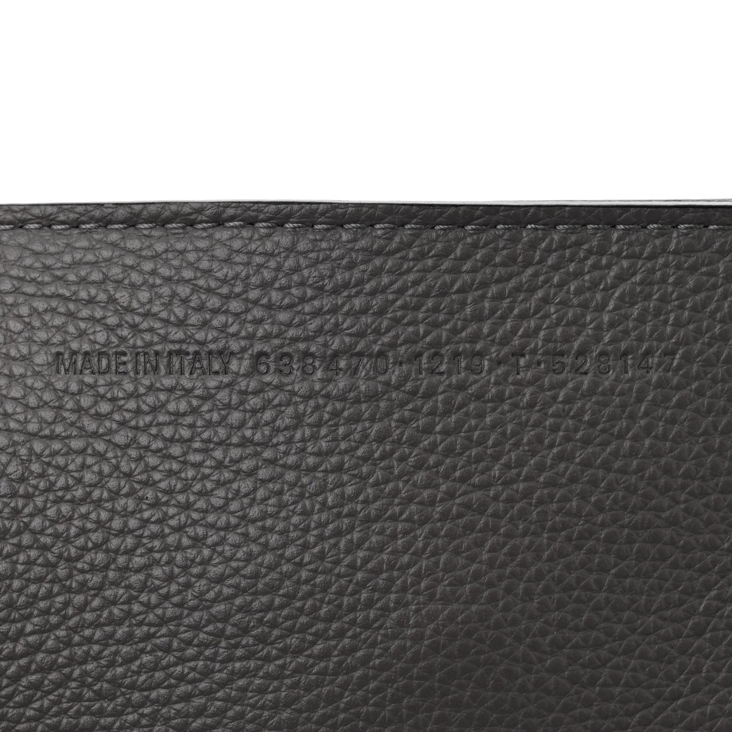 Grained Calfskin Neo Classic Silver Hardware Medium City Dark Grey