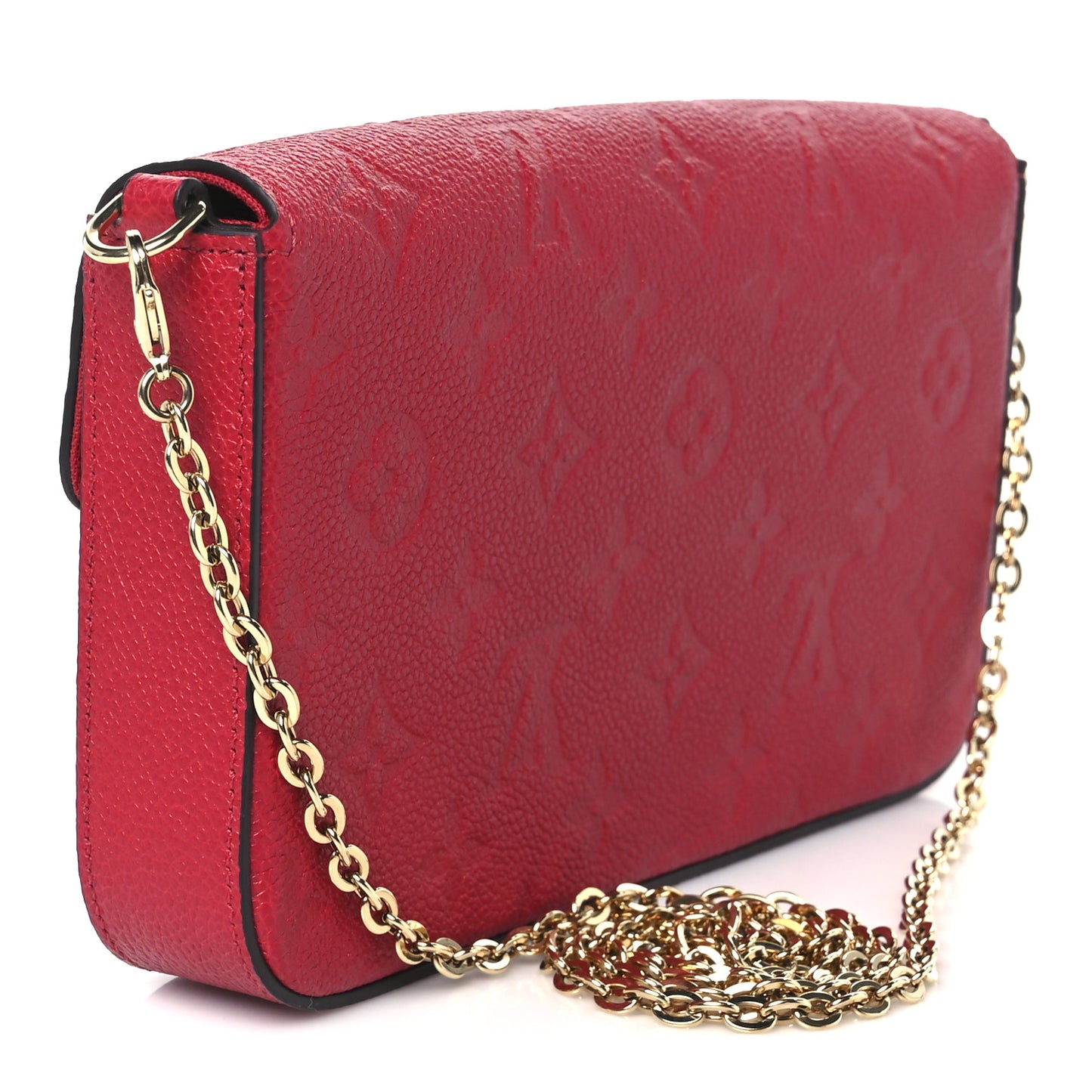 Empreinte Pochette Felicie Chain Wallet Scarlet