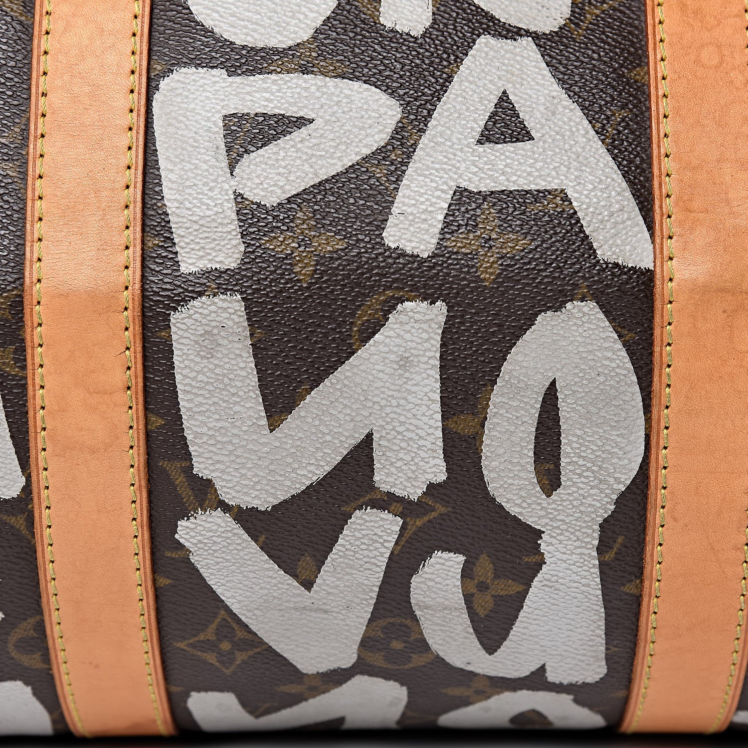 Louis Vuitton Graffiti Keepall 50 Silver 16 of 30