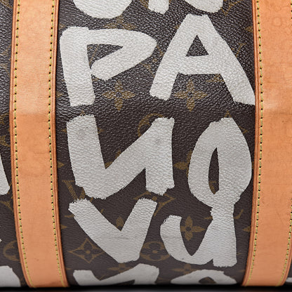 Louis Vuitton Graffiti Keepall 50 Silver 16 of 30