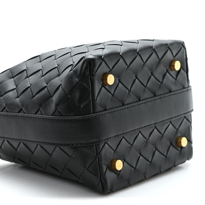 Bottega Veneta Calfskin Nappa Intrecciato Candy Wallace Black 9 of 10