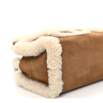 Telfar X UGG Suede shearling Small Shopping Bag Chestnut 10 of 12