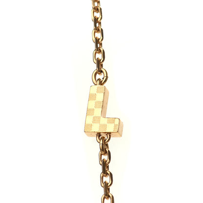 Louis Vuitton Love Letters Timeless Long Necklace Gold 4 of 6