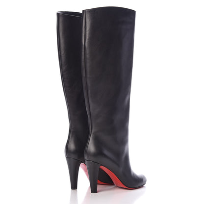 Christian Louboutin Calfskin Opera Marmara Botta 85 Tall Boots 39 Black 4 of 8