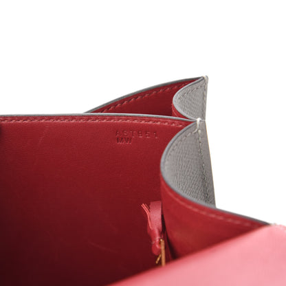 Hermes Epsom Horseshoe Constance 24 Gris Mouette Rouge Grenade 9 of 11