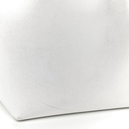 Mansur Gavriel Saffiano Mini Bucket Bag White Royal 10 of 11