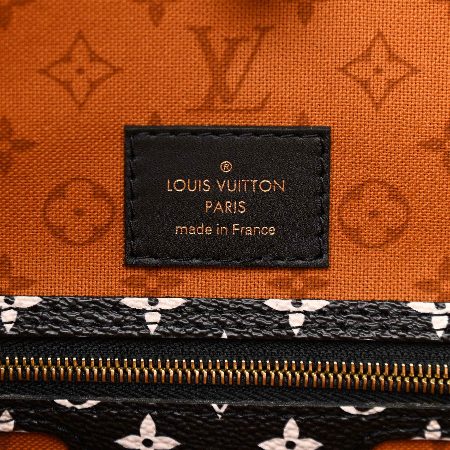 Louis Vuitton Monogram Giant Crafty Neverfull MM Creme Caramel 7 of 11