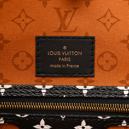 Louis Vuitton Monogram Giant Crafty Neverfull MM Creme Caramel 7 of 11