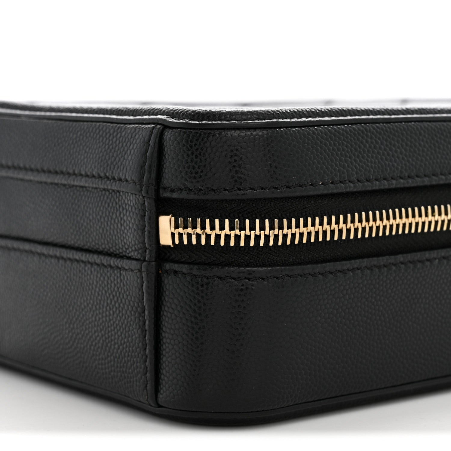 Chanel Caviar Quilted CC North South Filigree Vanity Case Black 10 of 11