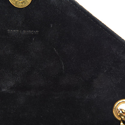 Saint Laurent Suede Tri-Quilt Monogram Medium College Bag Black 8 of 14