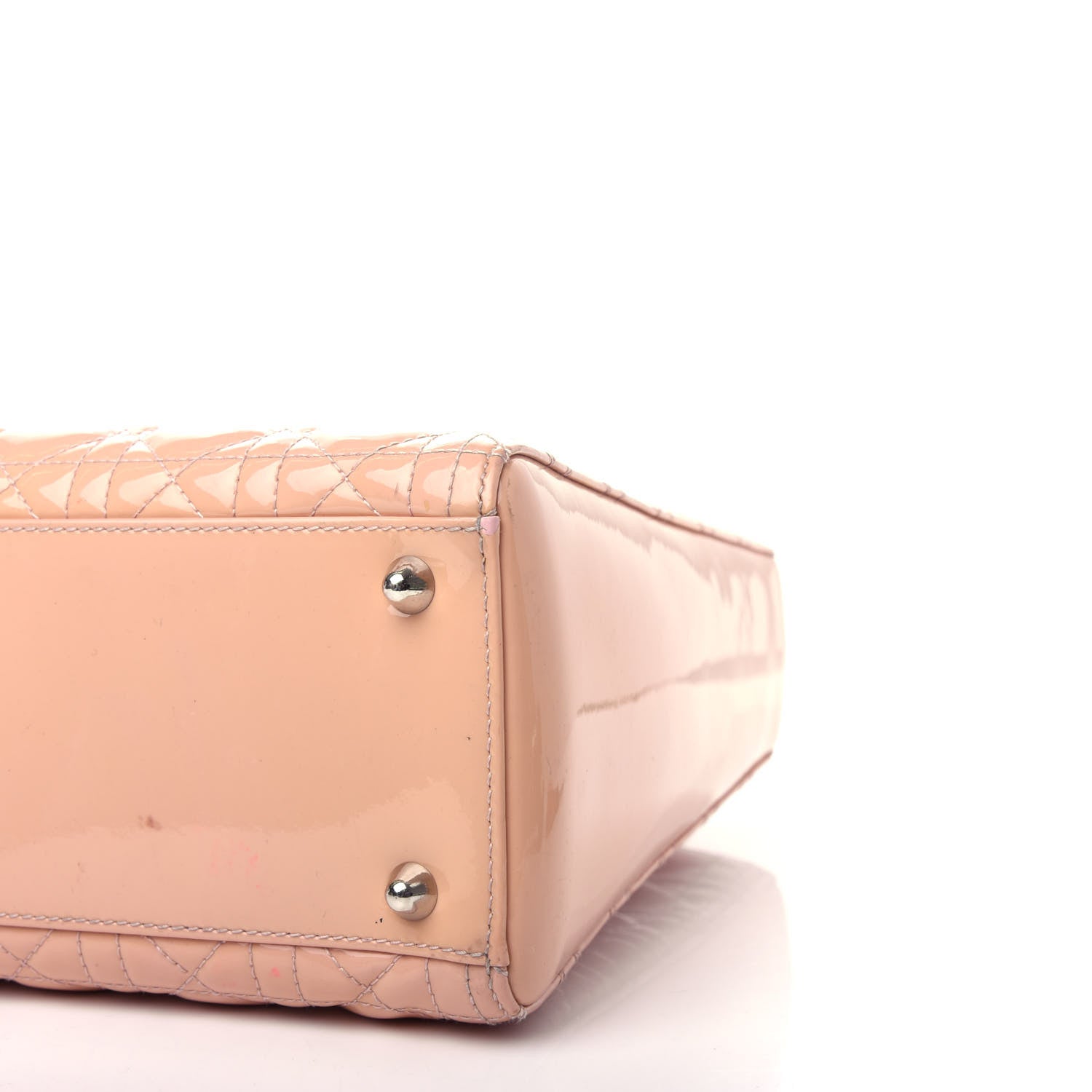 Christian Dior Patent Cannage Large Lady Dior Light Pink 9 of 10
