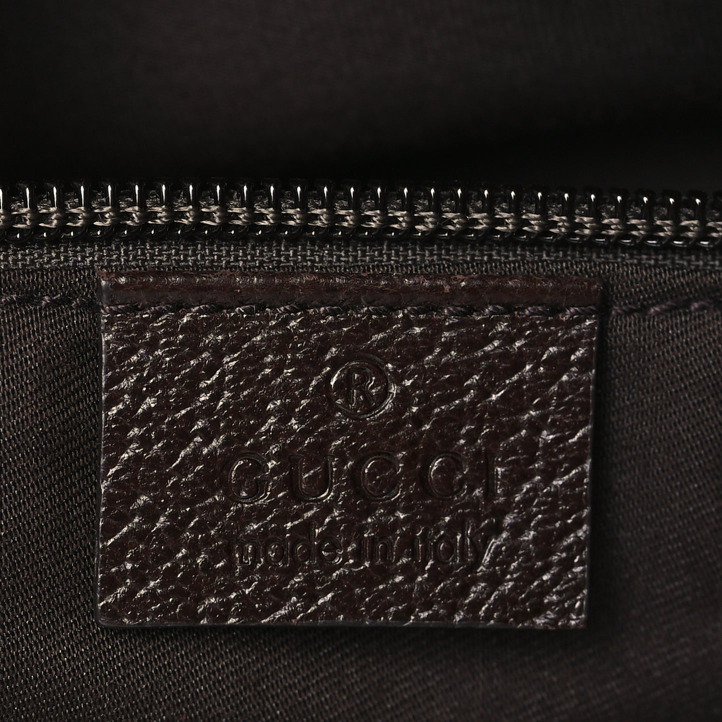 Monogram Web Medium Half Moon Hobo Dark Brown