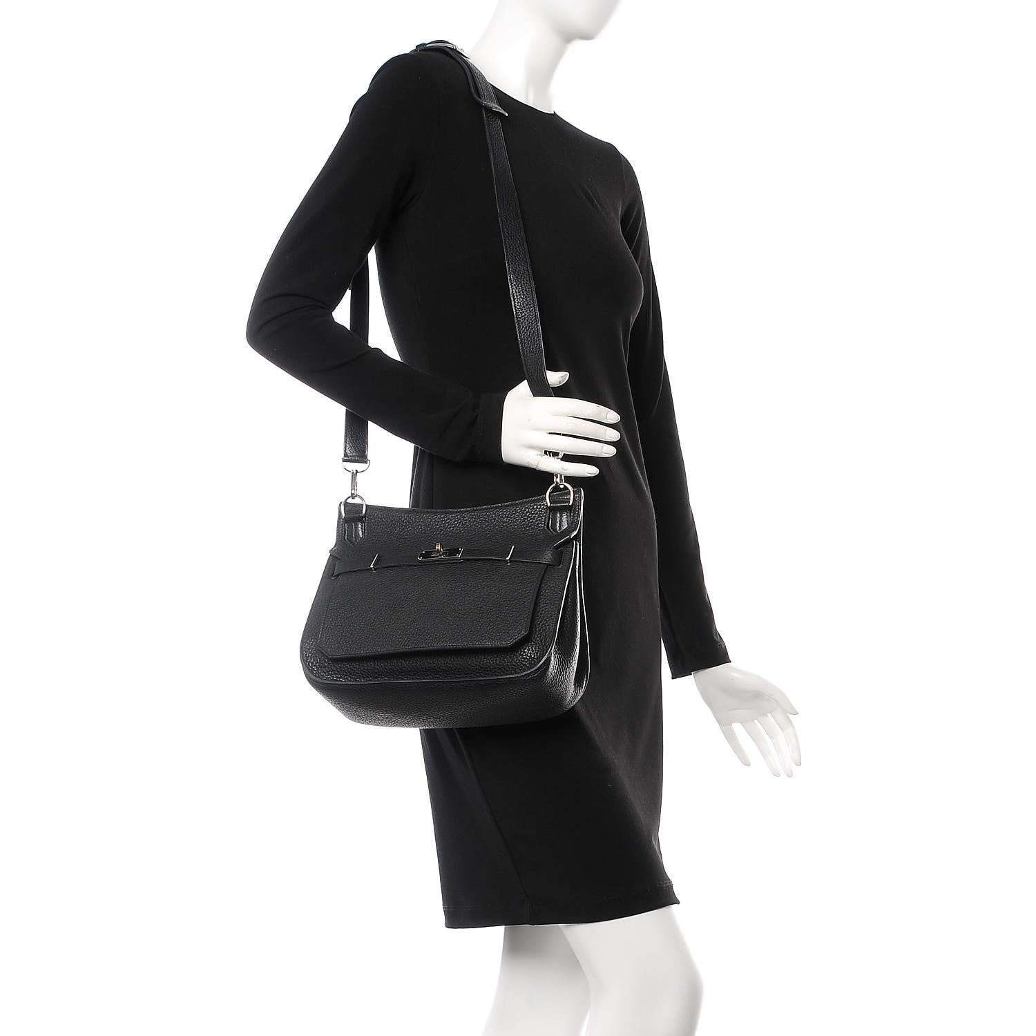 Hermes Taurillon Clemence Jypsiere 28 Black 2 of 8