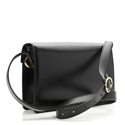 Gucci Textured Calfskin Small Torchon GG Ring Shoulder Bag Black 3 of 13