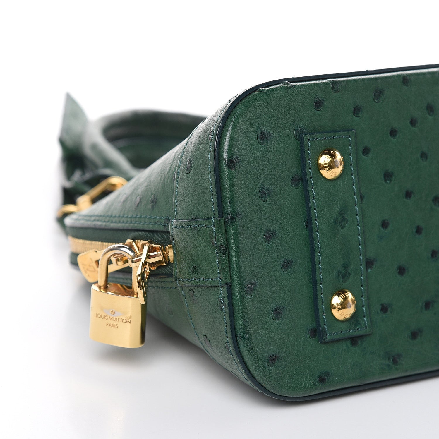 Louis Vuitton Ostrich Alma BB Menthe 7 of 9