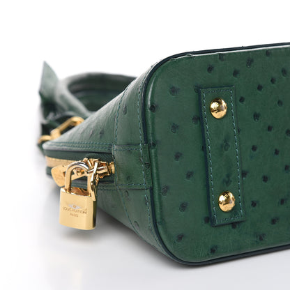 Louis Vuitton Ostrich Alma BB Menthe 7 of 9