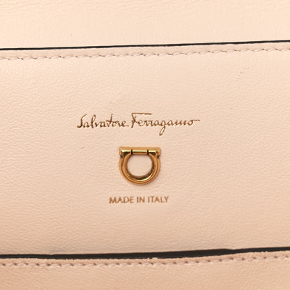 Salvatore Ferragamo Calfskin Trifolio Pinktuck Top Handle Bag Pink Lemonade 6 of 12