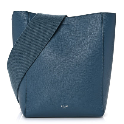Celine Soft Grained Calfskin Small Sangle Bucket Bag Blue 1 of 9