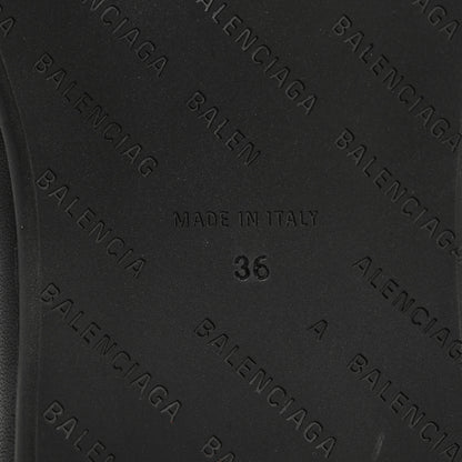 Balenciaga Smooth Nappa Logo Rise Wedge Sandals 36 Black 7 of 11
