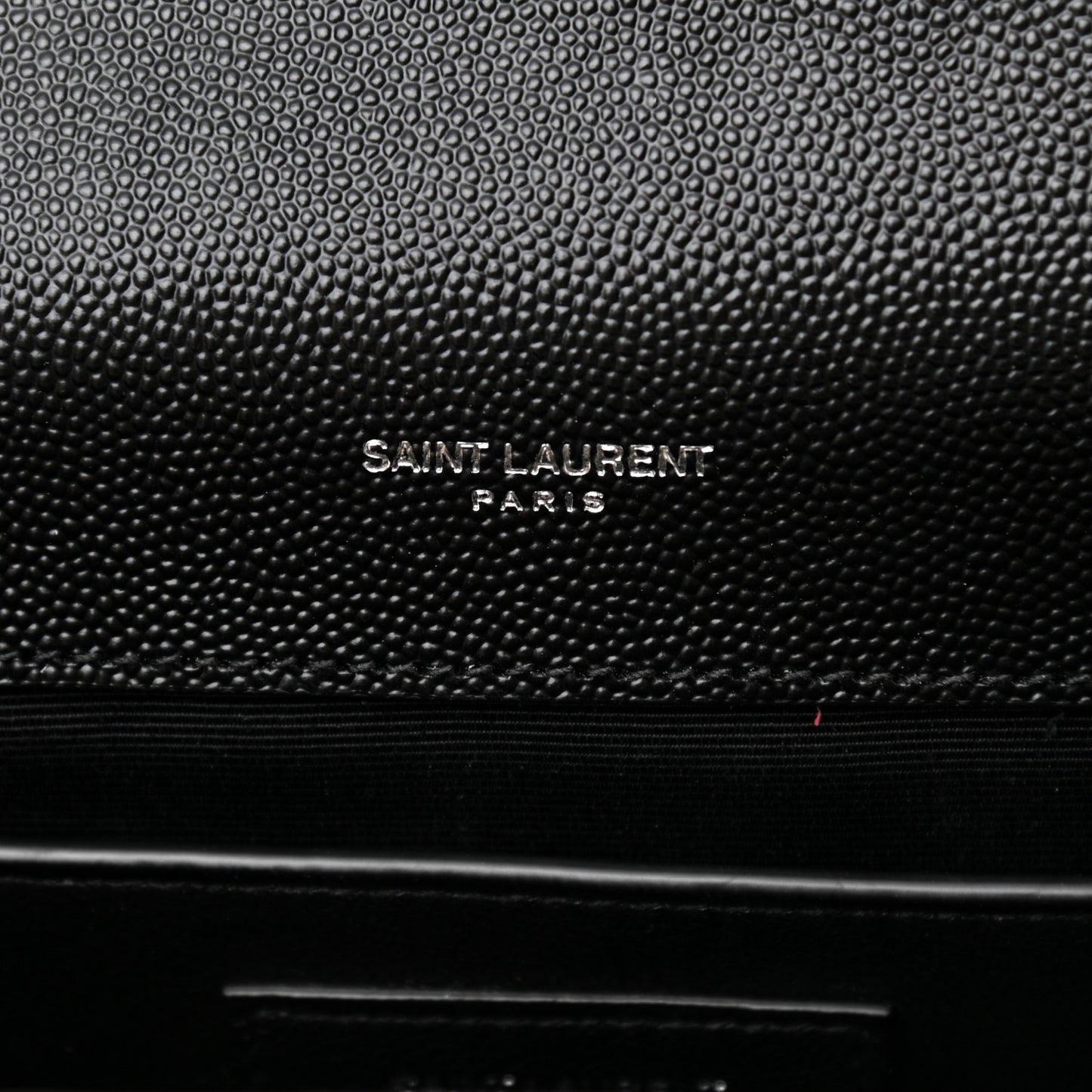 Grain De Poudre Textured Mixed Matelasse Triquilt Medium Monogram Satchel Black