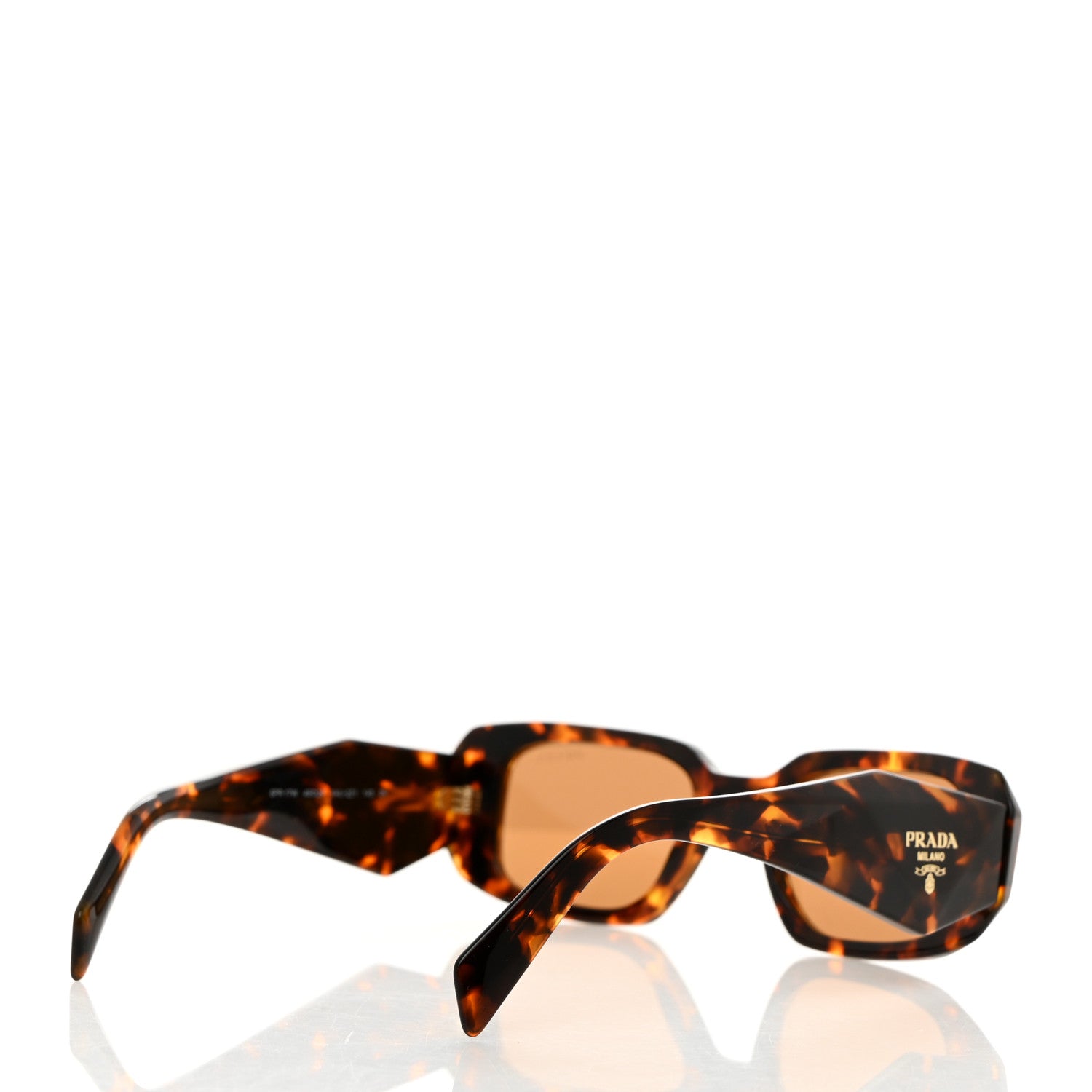 Prada Acetate Symbole Sunglasses SPR 17W Havana 4 of 8